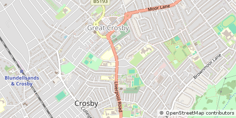 Map of Liverpool, Merseyside