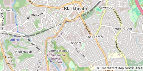 Map of Halesowen, Middlesex