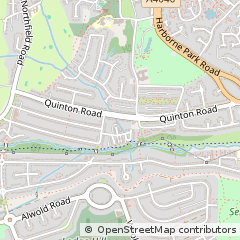 Map of Harborne, Birmingham