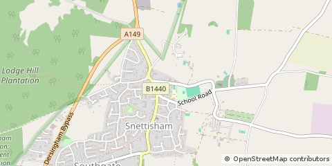 Map of King's Lynn, Norfolk