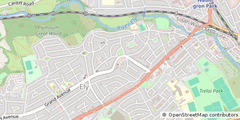 Map of Cardiff