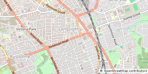 Map of Manchester, Leicestershire