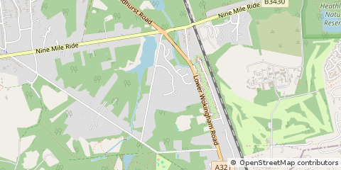 Map of Wokingham, Berkshire