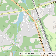 Map of Wokingham, Berkshire