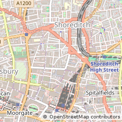 Map of Bishopsgate, London