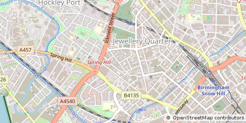 Map of Birmingham, West Midlands