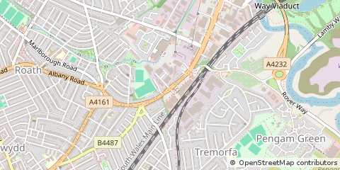 Map of Cardiff