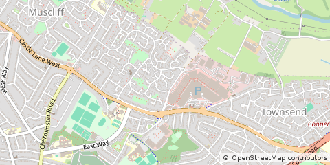 Map of Bournemouth, Dorset