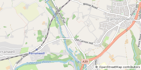 Map of Truro, Cornwall