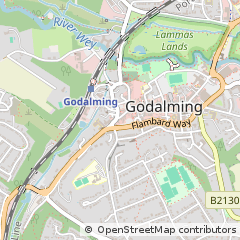 Map of Godalming, Surrey