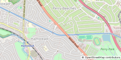 Map of Birmingham, West Midlands