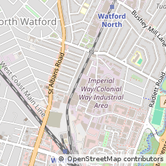 Map of Watford, Herts