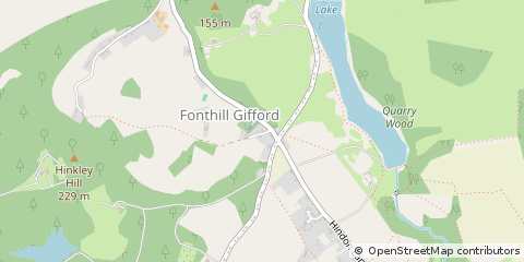 Map of Tisbury, Wiltshire