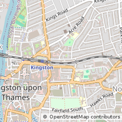 Map of Kingston-Upon-Thames, Surrey