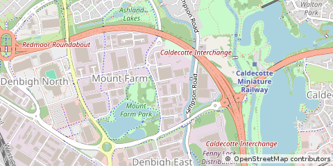 Map of Milton Keynes