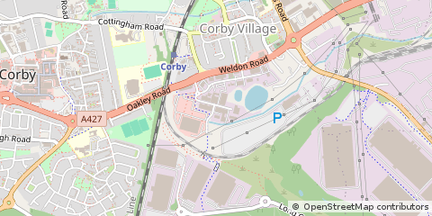 Map of Corby, Northamptonshire