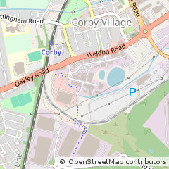 Map of Corby, Northamptonshire