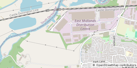 Map of Derbyshire