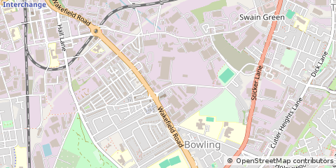 Map of West Yorkshire