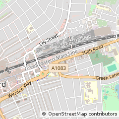 Map of Ilford, Essex