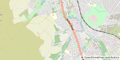 Map of Darwen, Lancashire