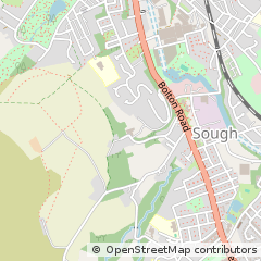 Map of Darwen, Lancashire