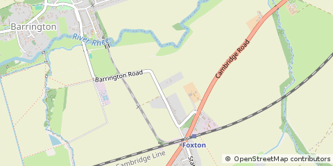 Map of Foxton, Cambridgeshire