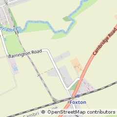 Map of Foxton, Cambridgeshire