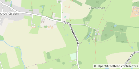 Map of Chelmsford, Essex