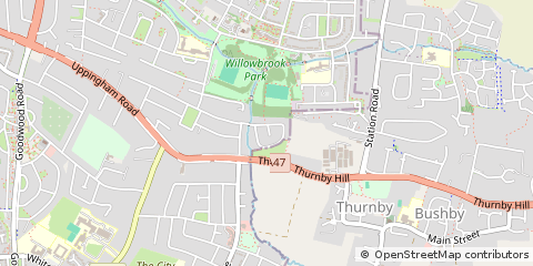Map of Leicester, Leicestershire