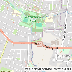 Map of Leicester, Leicestershire