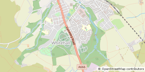 Map of Darwen, Lancashire