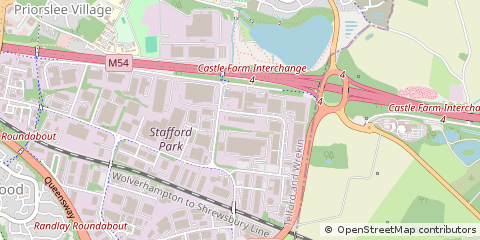 Map of Telford, West Midlands