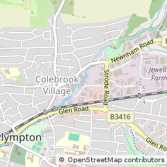 Map of Plympton, Plymouth ,