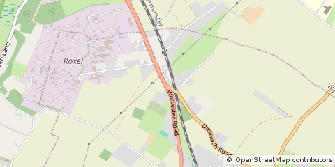 Map of Kidderminster, Worcestershire