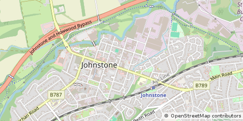 Map of Johnstone, Renfrewshire