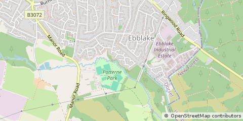 Map of Verwood, Dorset