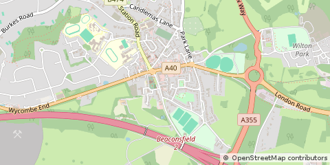 Map of Beaconsfield, Bucks