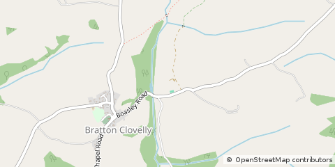 Map of Okehampton, Devon