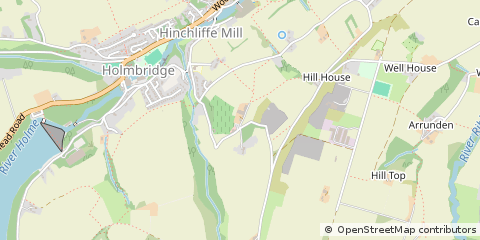 Map of Holmfirth, West Yorkshire