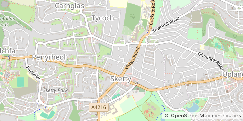 Map of Swansea