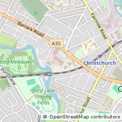 Map of Christchurch, Dorset