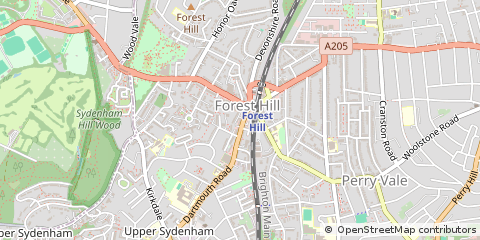 Map of Forest Hill, London
