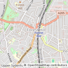 Map of Forest Hill, London