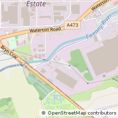 Map of Bridgend