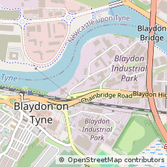 Map of Blaydon-on-Tyne, Tyne and Wear