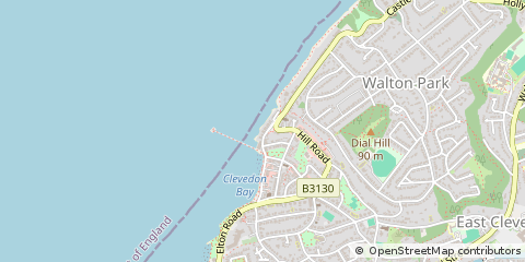 Map of Clevedon, North Somerset