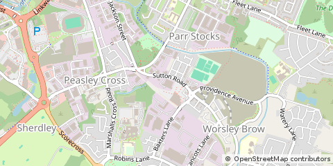 Map of ST Helens, Merseyside