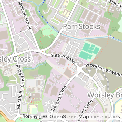 Map of ST Helens, Merseyside