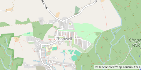 Map of Chopwell, Newcastle